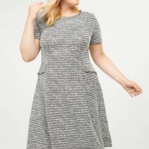 Lane Bryant Tweed Fit & Flare Dress 14/16 NET